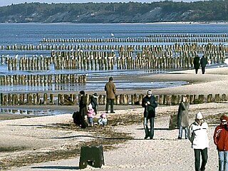 Ustka, beach, 2006