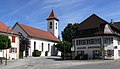 Pfarrkirche und Allgäu-Apotheke