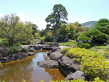 A Japanese garden in Ikeno-okuen, Tagawa, Fukuoka, Japan (August 05 2018) See also: → August 2018 in Japan