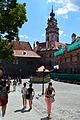 Castle Fountain & Tower View