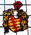 Fenster, Detail: Wappen der Grafen von Königsegg