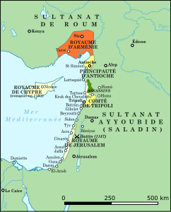 États latins d'Orient en 1190