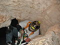 Spéléologie dans la grotte de Canebière (Var)