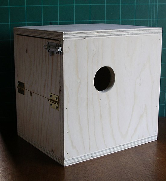 File:Senegal Parrot nestbox 26m07.JPG