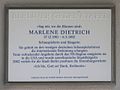 Marlene Dietrich, Leberstraße 65, Schöneberg