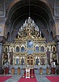 * Nomination The iconostasis of Uspenski Orthodox Cathedral. --kallerna 14:21, 31 July 2009 (UTC) * Decline A lot of reflexions on the paintings, upper part too dark and when you try to correct perspective the outmost paintings will be cropped. --Berthold Werner 15:53, 2 August 2009 (UTC)