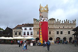 Casimir III in Kazimierz Dolny Market Square