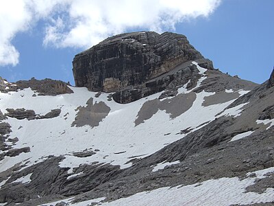 the summit rock from NE