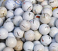 * Nomination Golf balls. --kallerna 15:09, 16 August 2009 (UTC) * Promotion  Support because of educational value, which mitigates for the the too low DOF. Also, I do not fancy your name in the file names (I've seen that before in your images), these should really describe the photo only and not its author. -- H005 16:28, 19 August 2009 (UTC)  Comment Nickname in filename are normal, it is good for unique filenames in server storage --George Chernilevsky 09:19, 20 August 2009 (UTC) Whether "normal" or not, I think there are many good arguments against this habit, but this is not the place to disuss them, so I'll hold my peace. --H005 15:52, 20 August 2009 (UTC)