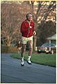 Jimmy Carter jogging