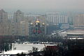 Dnipro district of Kiev as seen from the other side of the Dneper.