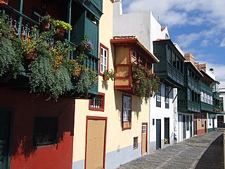 Typical Santa Cruz houses with balcony