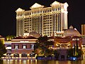 Caesars Palace at night