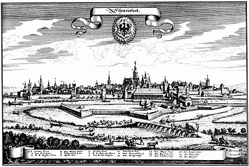 Reichsstadt Schweinfurt 1648, Matthäus Merian, Frankfurt a. M.