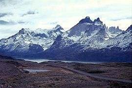 Andes from Punta Arenas, Chile