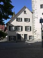 Marienplatz, Bauhütte mit Frauentor (rechts)