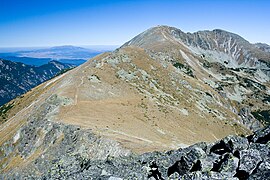 Musala, Rila mountain, 2,925 metres (9,596 ft), the highest peak in Bulgaria and the entire Balkan Peninsula