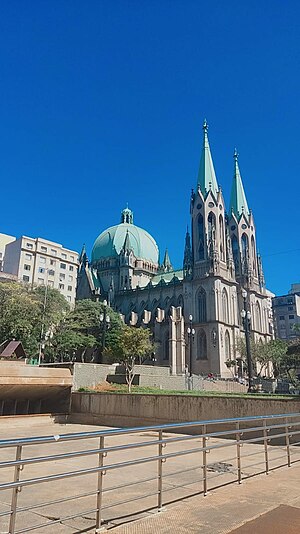 The Catedral da Sé is the cathedral of the Roman Catholic Archdiocese of São Paulo, Brazil. It's the fourth largest neo-Gothic cathedral in the world.