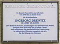 Ingeborg Drewitz, Quermatenweg 178, Zehlendorf