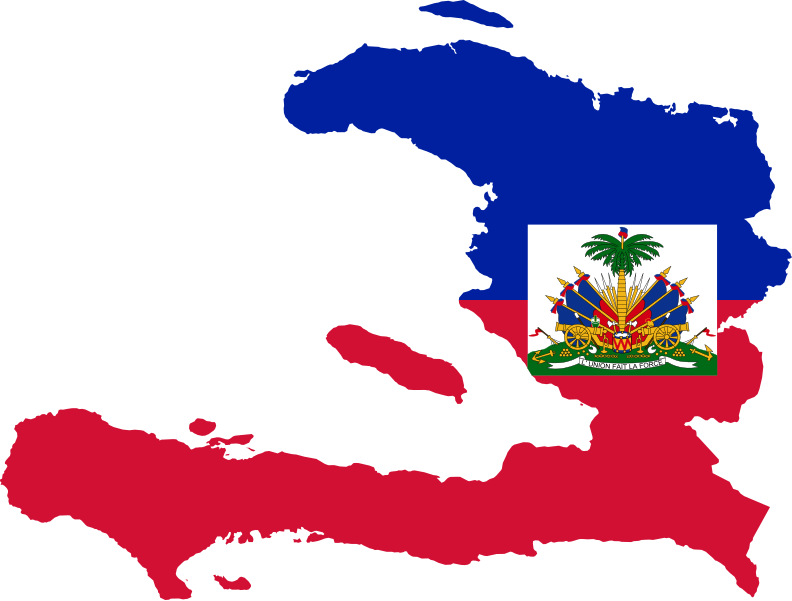 File:Flag map of Haiti.svg