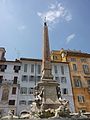 obelisk in the front of Pantheon