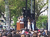 Obama at the Save Darfur rally, April 30 2006