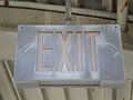 Exit sign with lighting off