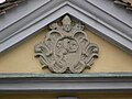 Ravensburg, Pfarrhaus St. Jodok, Detail: Wappen