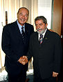 with Lula da Silva, at a UN meeting on September 21, 2004