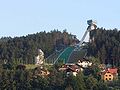 Bergisel ski jumping hill from North