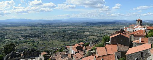 Panoramic view from the Castle of Monsanto (Portugal)