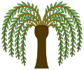 Willow with curving branches.svg