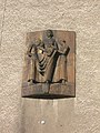 Ceramic relief at the school showing the Holy Dorothee who the school was named after in earlier times