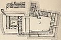 Polski: Plan przyziemia Zamku Wysokiego i Średniego. A - Zamek Wysoki, B - Zamek Średni English: Floor plan of the Middle and High Castle Magyar: A középső vár és fellegvár földszinti alaprajza