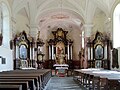 Čeština: Interiér kostela Nejsvětější Trojice v Hodňově, okres Český Krumlov English: Interior of Holy Trinity Church in Hodňov, Český Krumlov district, Czech Republic