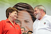 Lula and Dilma Rousseff, 40th Chief Minister of the Civil House of Brazil (14 October 2010)