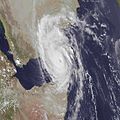 Cyclone Chapala near the coast of Yemen, on 2 November 2015