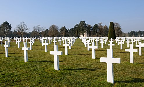 Normandy American Cemetery and Memorial in Colleville-sur-Mer, Calvados, Basse-Normandie, France