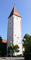 Ravensburg, Spitalturm an der südwestlichen Ecke der Stadtbefestigung (von Nordwesten gesehen)