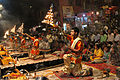 Evening aarti, Varanasi, 2014