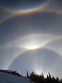 Ice crystal rainbow