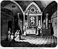 The chapel of the Dawn Gate in Wilno (Vilnius). Interior in 1864