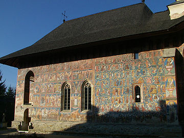 Moldovita monastery in northern Moldavia