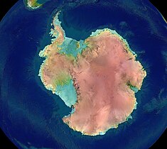 Antarctica (relief image)