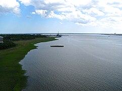 Charleston Harbor from Ravenel Bridge