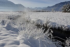 Ramsach, ein linker Zufluss zur Loisach im oberbayerischen FFH-Gebiet Murnauer Moos