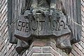 Deutsch: Kontorhaus Chilehaus in Hamburg-Altstadt: Detail der Plastik Andenkondor von Richard Kuöhl am "Bug" des Chilehauses zwischen der Straße Pumpen und der Burchardstraße. This is a photograph of an architectural monument. It is on the list of cultural monuments of Hamburg, no. 29133.