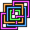  Brunnian link of 4 loops with 14 crossings