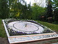 Flower clock in Poděbrady (2009)