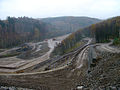 Bau des Rückhaltebeckens Lauenstein 05.11.05